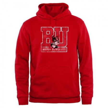 Boston University Big & Tall Classic Primary Pullover Hoodie Red