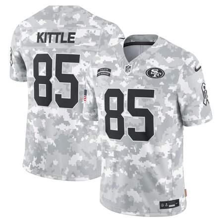 Men's San Francisco 49ers George Kittle Nike Arctic Camo 2024 Salute to Service Limited Jersey