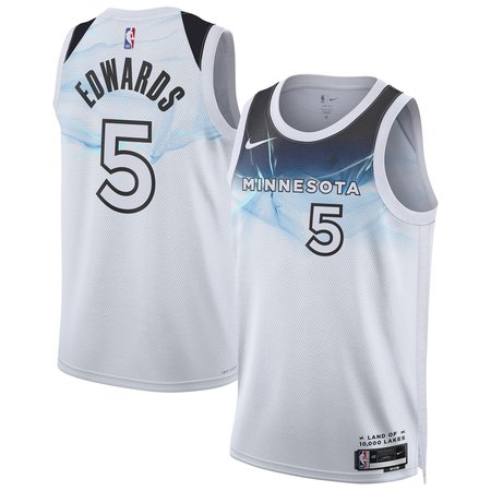 Unisex Minnesota Timberwolves Anthony Edwards Nike White 2024/25 Swingman Player Jersey - City Edition